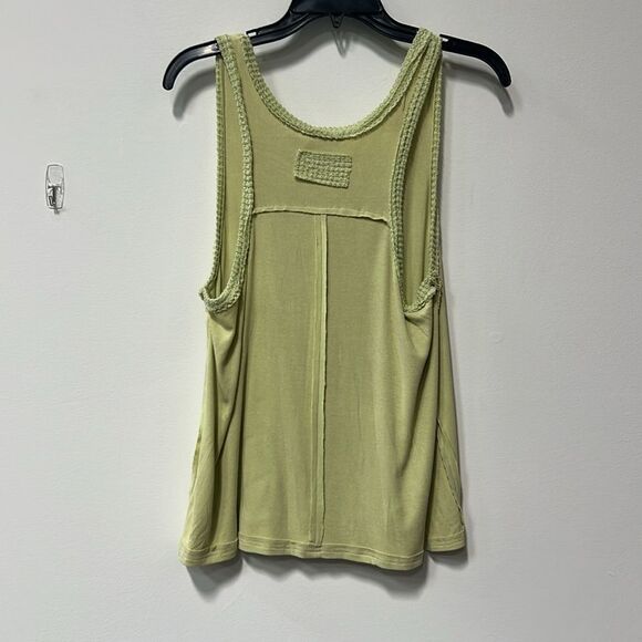 POL Chartreuse Boho Top — Small - Picture 4 of 5